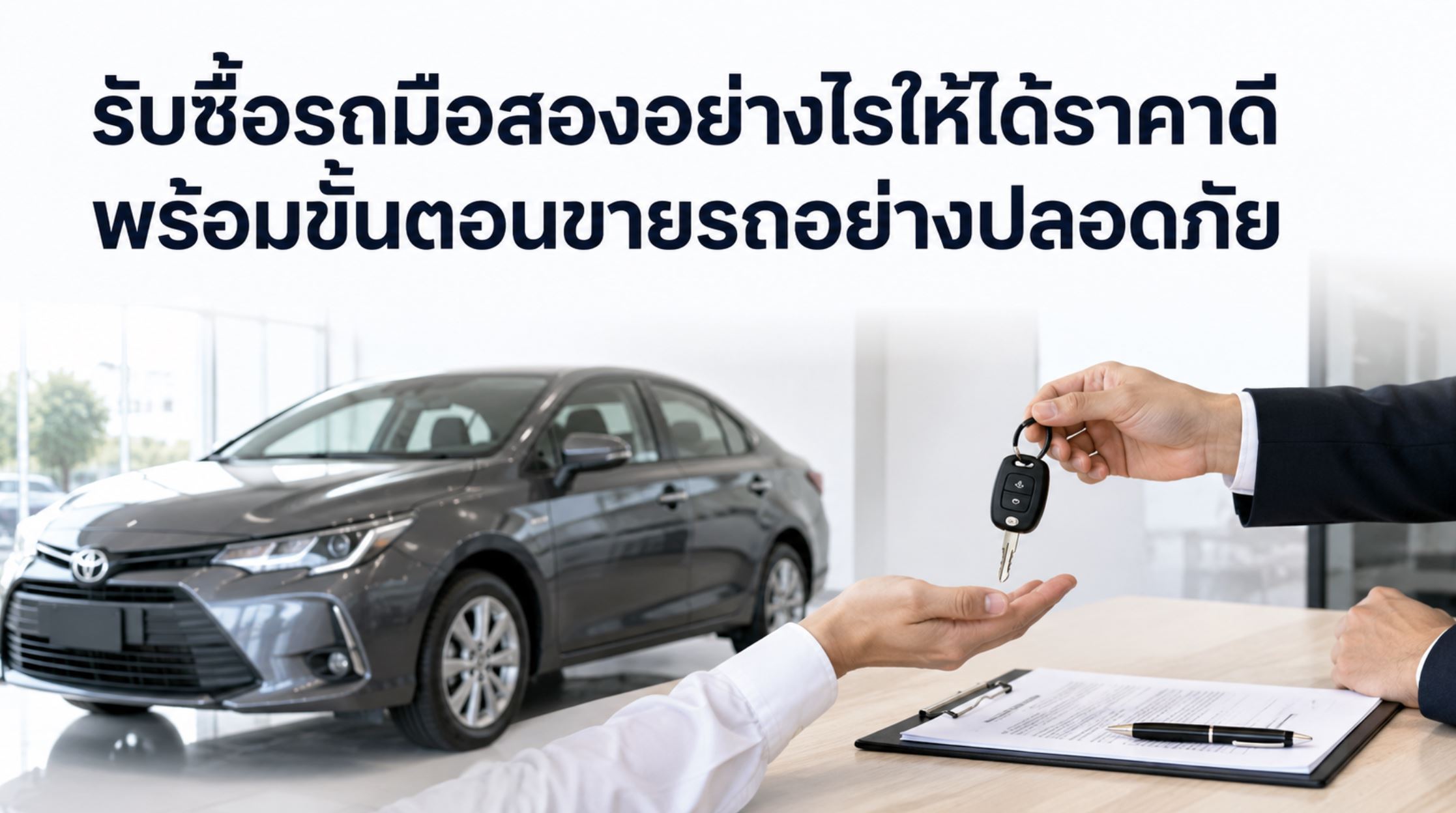 รับซื้อรถมือสองอย่างไรให้ได้ราคาดี พร้อมขั้นตอนขายรถอย่างปลอดภัย